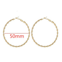 Gold Big Hoop Earrings