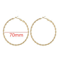 Gold Big Hoop Earrings