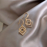 Brown Gold Dainty Earrings