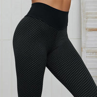 Seamless Fitness Women Leggings Waist Elastic Push Up Ankle Length Polyester Leggings